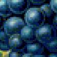 Предпросмотр схемы вышивки «виноградная гроздь» (№1207152)