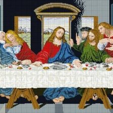 Схема вышивки «тайна вечеря»