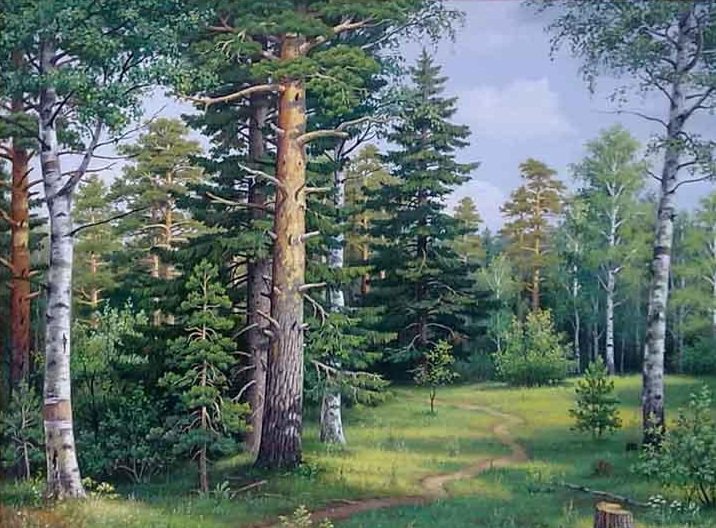 летний пейзаж - оригинал