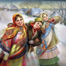 Схема вышивки «Русские красавицы»