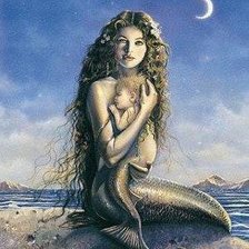 Схема вышивки «русалка»