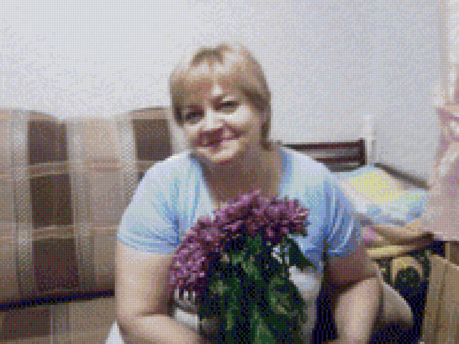 Это -я - девушка с цветами, портрет - предпросмотр