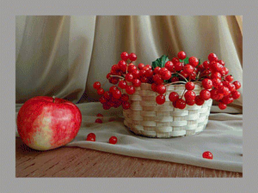 Натюрморт - вышивка крестом - предпросмотр