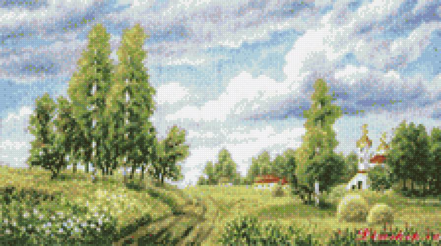 Времена года. Поле. - поле, лето - предпросмотр