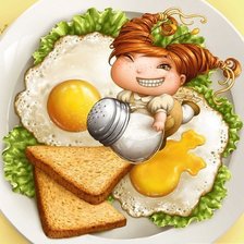 Схема вышивки «Кухонная феечка»