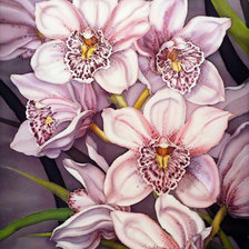 Схема вышивки «орхидеи»