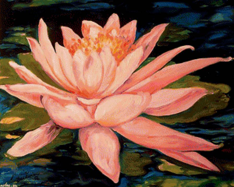 лилия - цветы, природа, лето, лилии, картины, весна, живопись - предпросмотр