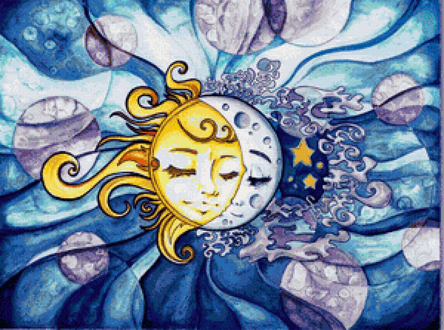 Солнце и луна - предпросмотр