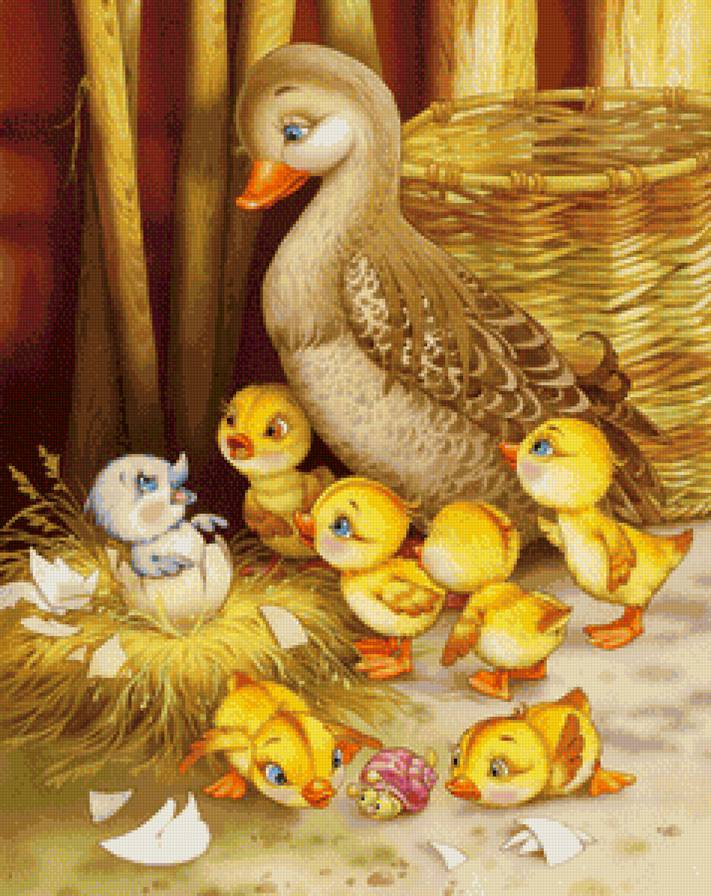 По мотивам сказок... Гадкий утенок - птицы, сказки - предпросмотр