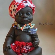 Схема вышивки «негр»