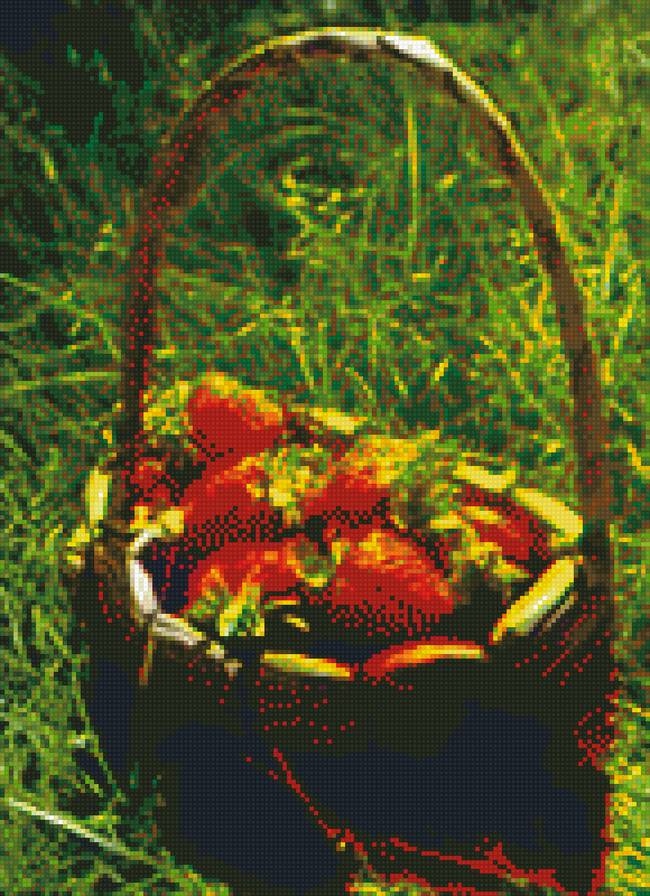 корзинка с клубникой - лето, ягоды, клубника - предпросмотр