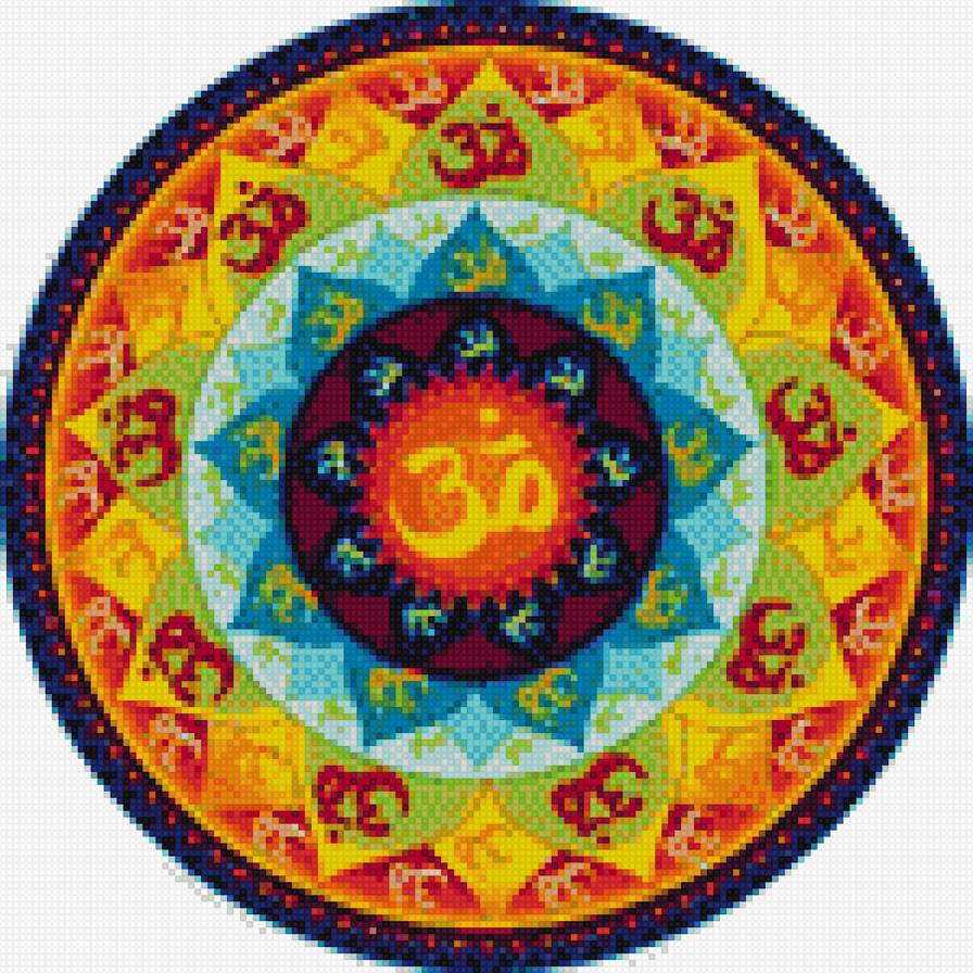 мандала3 - подушка, мандала - предпросмотр