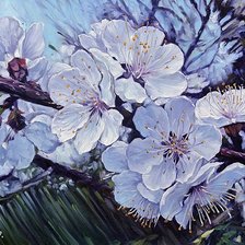 Схема вышивки «Яблони в цвету»