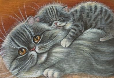 сладкий сон - кот, котята, коты, котенок - оригинал