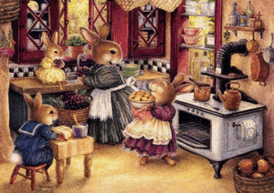 Семья - мышки, уют - предпросмотр