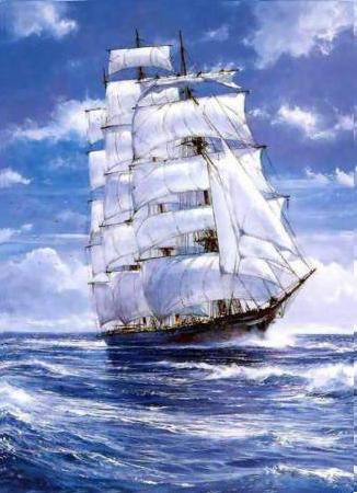 Парусник - море, парусник - оригинал