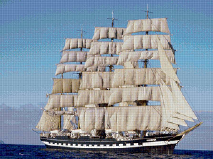 Парусник - море, парусник - предпросмотр