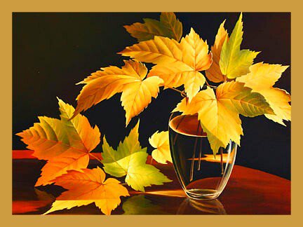 Осенний букет - вышивка крестом - оригинал