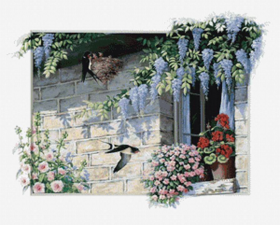 Природа - лето, природа, птички - предпросмотр