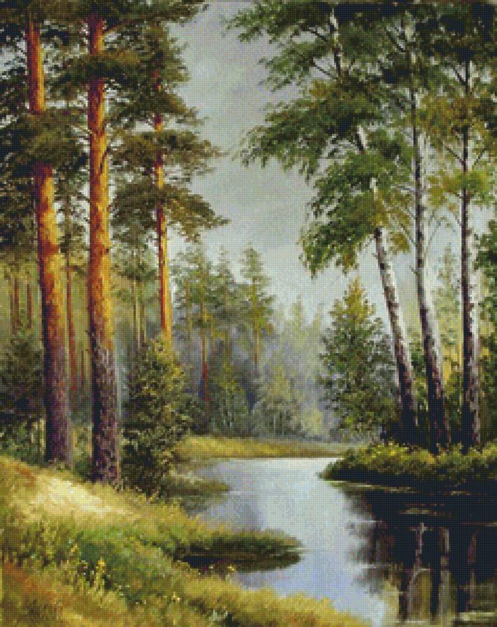 Лето - пейзаж, природа, лес - предпросмотр