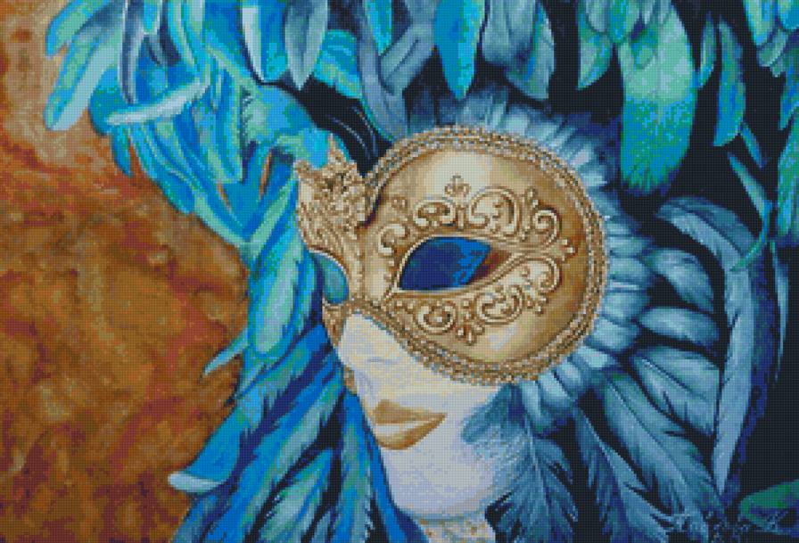 Венецианская маска - дама, девушка, венеция, маска, люди, карнавал - предпросмотр