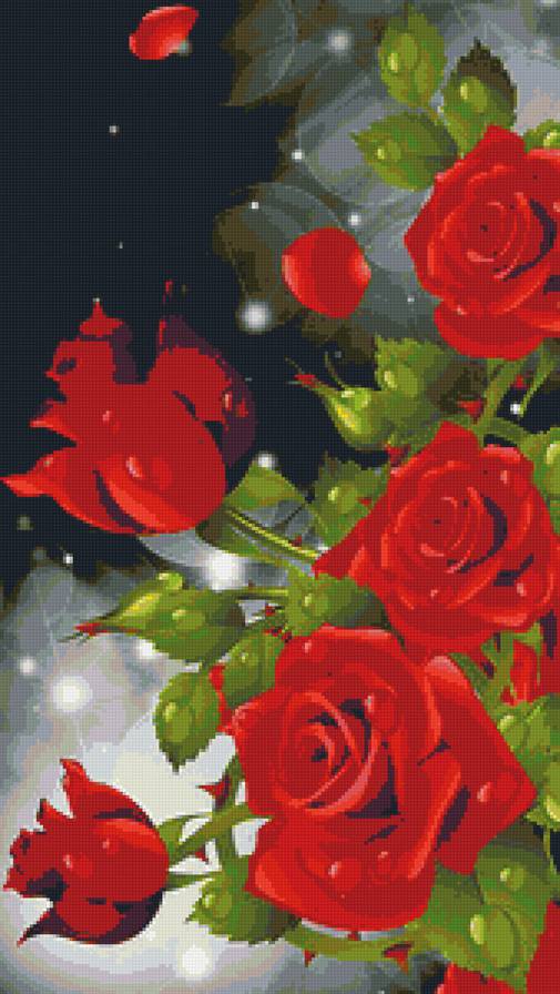 Розы - натюрморт, розы, цветы - предпросмотр