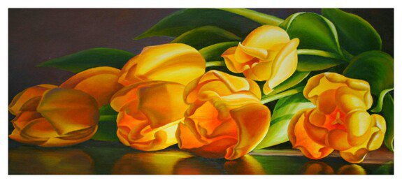 желтые тюльпаны - оригинал