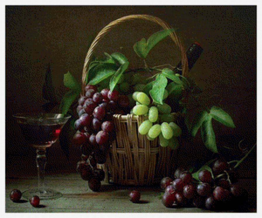 Натюрморт - вышивка крестом - предпросмотр