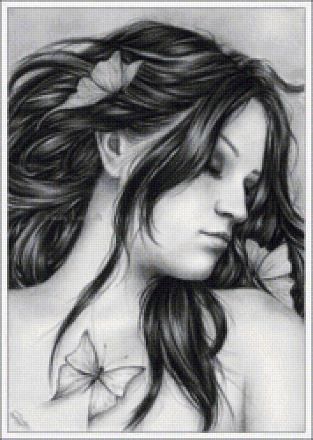 Сон - бабочки, сон, девушка - предпросмотр