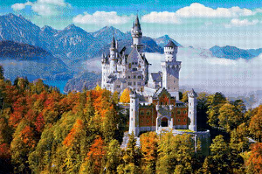 Лебединый замок - замок, лебединый, нойшванштайн - предпросмотр