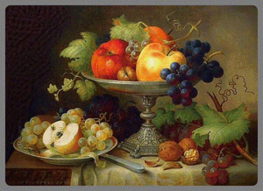 Натюрморт - вышивка крестом - предпросмотр