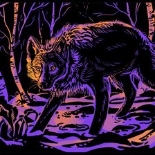 Схема вышивки «Волчонок»