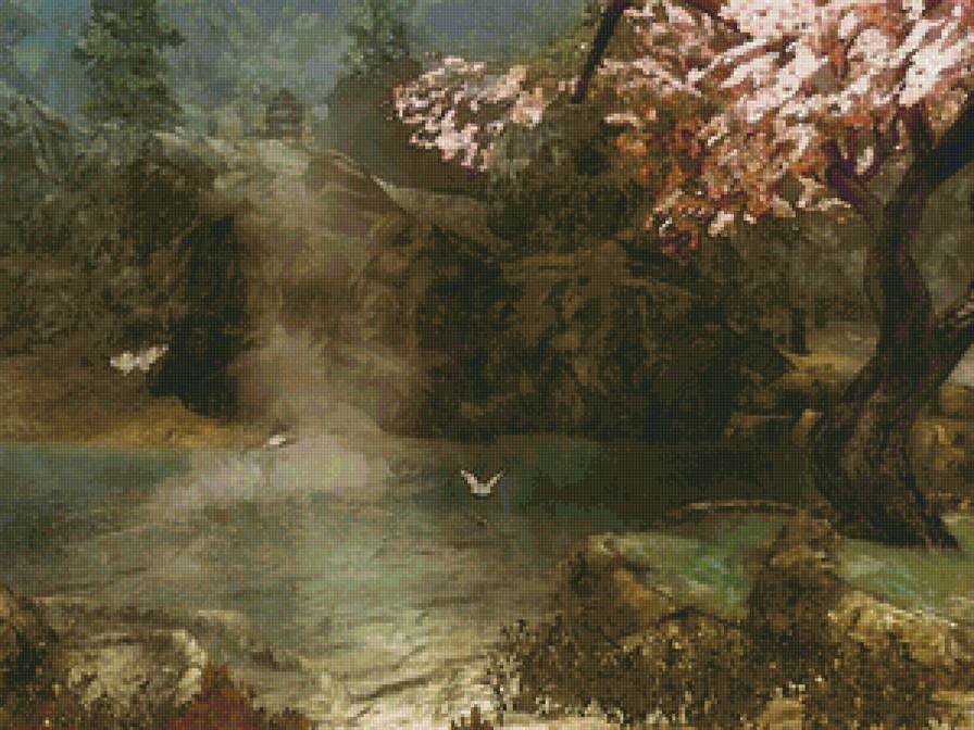 Пещера Мотылька - скайрим, пещера, игры, мотыльки, skyrim, мотылек, деревья - предпросмотр