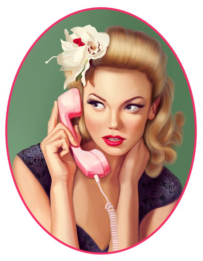 Девушка-ретро - женщина, девушка, ретро - оригинал