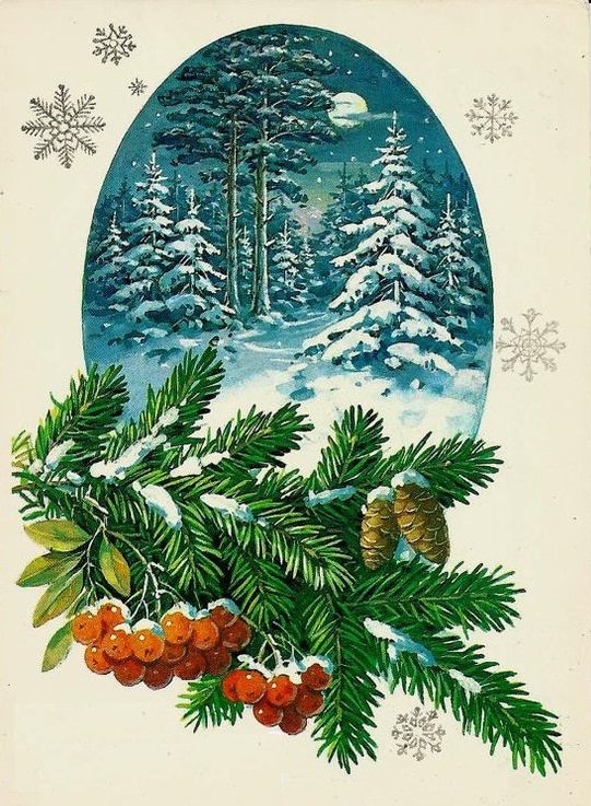 зимний пейзаж - оригинал