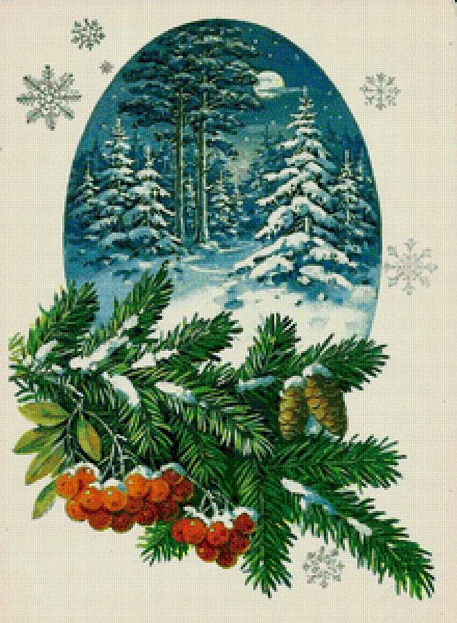 зимний пейзаж - предпросмотр