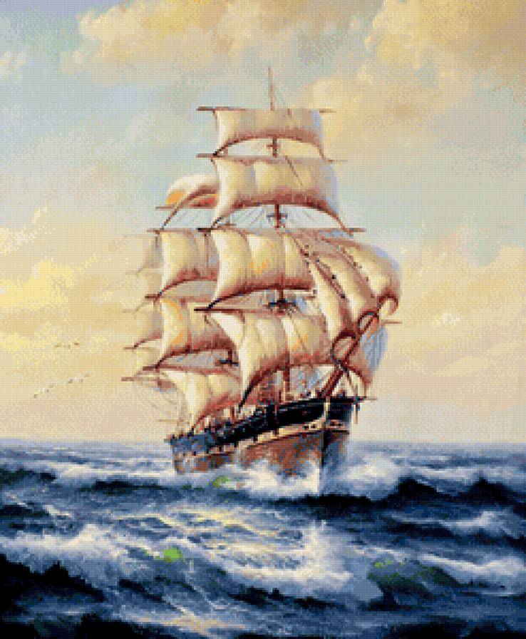 Парусник - море, корабль, парусник - предпросмотр