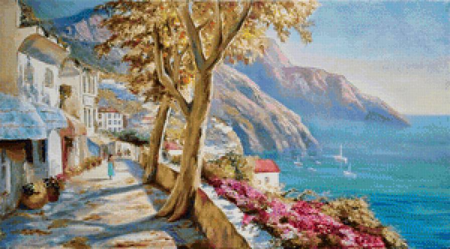 Пейзаж - город, вода, пейзаж - предпросмотр