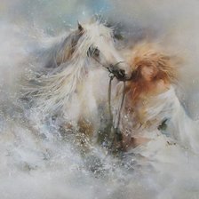 Девушка с лошадью 2
