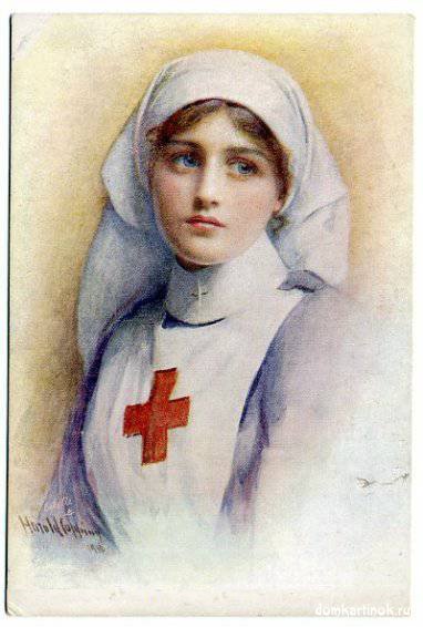 Медсестра - иллюстрация - оригинал
