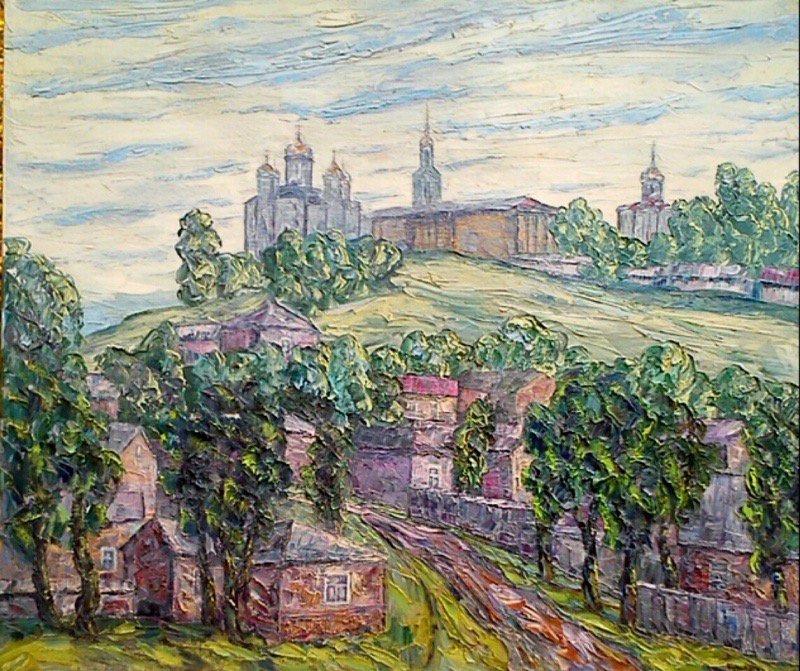 Старый Владимир - город, картина, владимир - оригинал