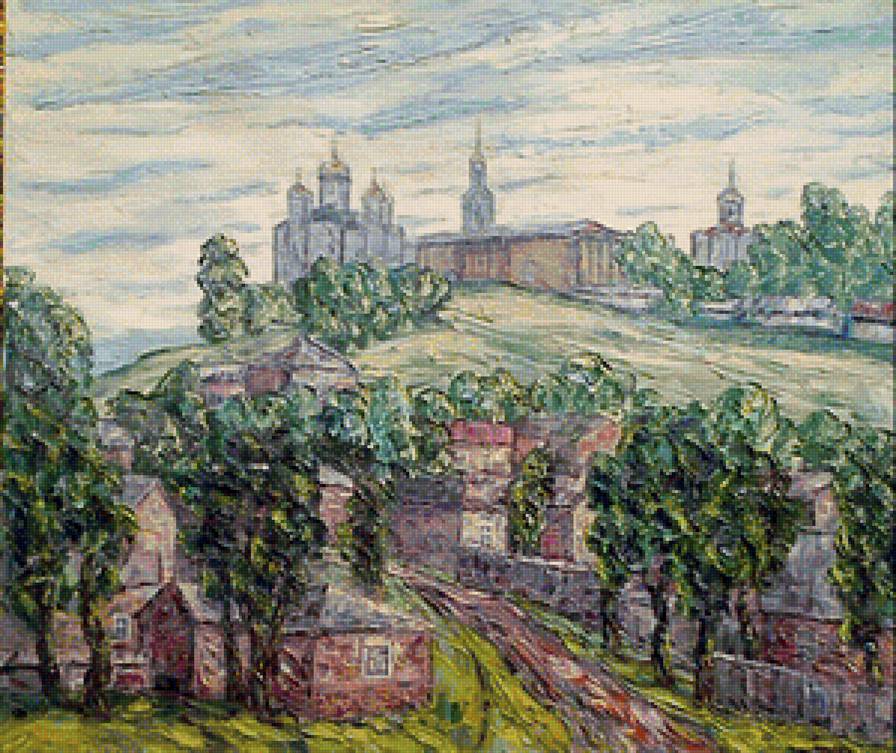 Старый Владимир - город, владимир, картина - предпросмотр