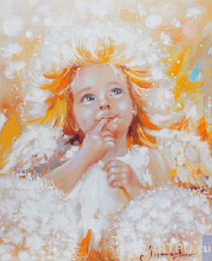 Ангелочек в адуванчиках - солнечный, ангел, ангелочек, дети, ребенок - предпросмотр