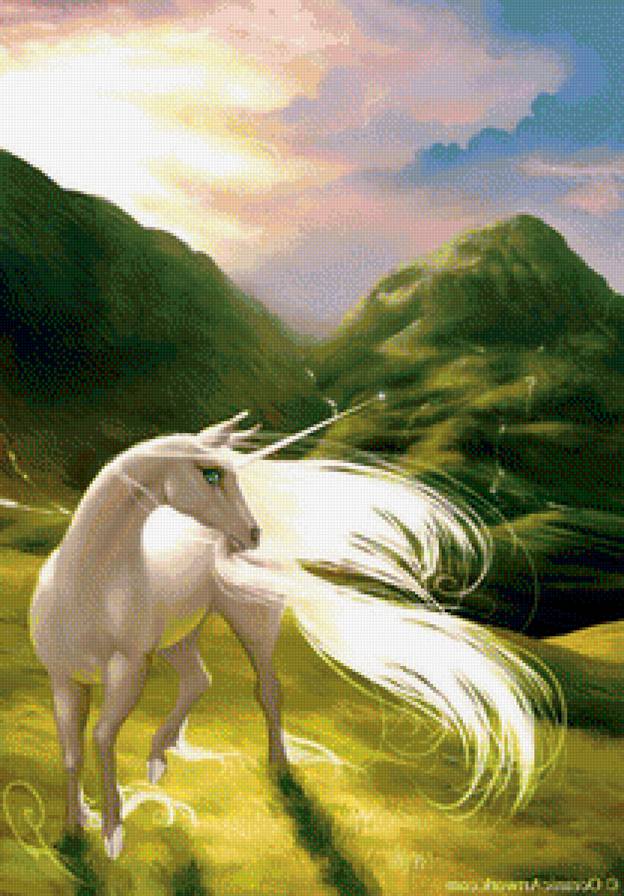 Единорог - единорог, фэнтези, лошадь, сказка - предпросмотр