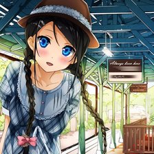 Схема вышивки «Девушка»