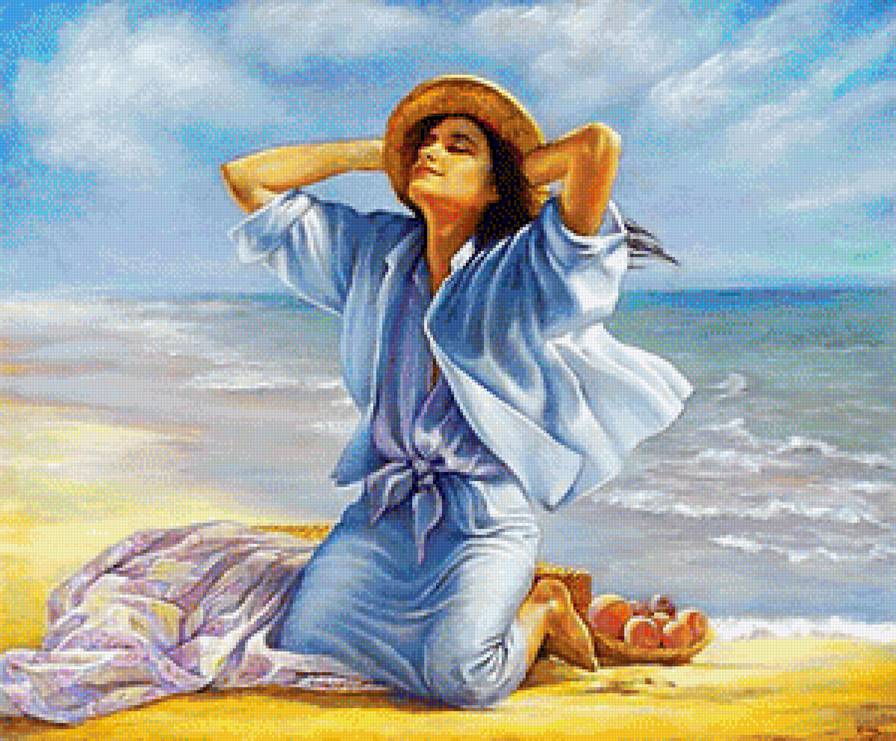 По картине худ. Ирины Каркаби "Солнце" - живопись. - предпросмотр