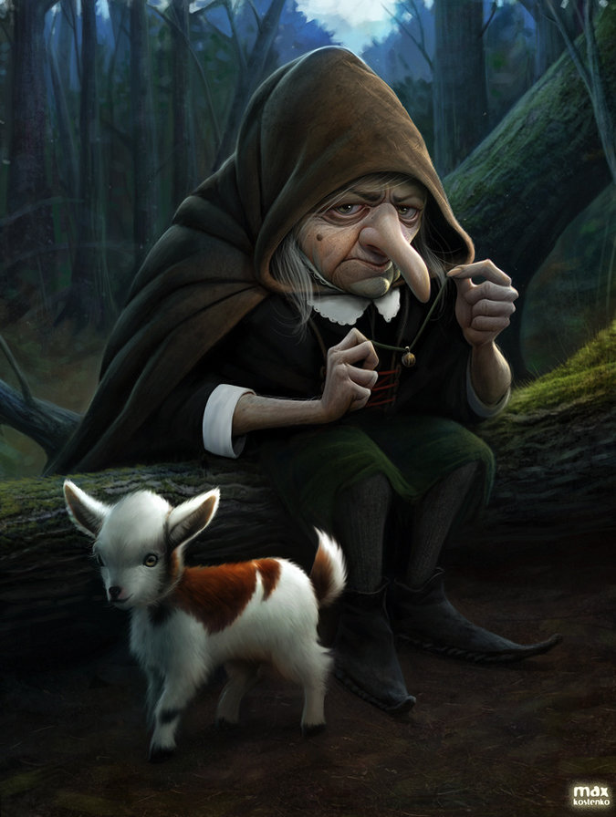 сказка - баба яга и козлик - оригинал