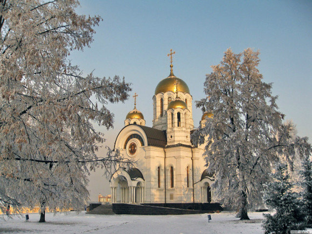 церковь зимой - оригинал