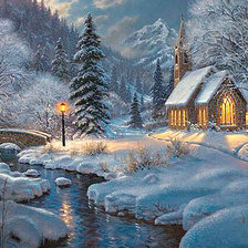 Схема вышивки «полночь очистит»