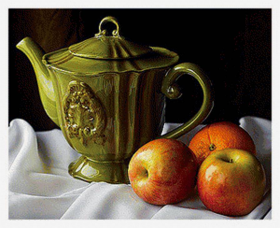 Натюрморт - вышивка крестом - предпросмотр